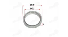 Exhaust muffler gasket fits RUBI50, FLASH50
