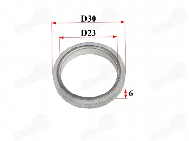 Exhaust muffler gasket fits RUBI50, FLASH50