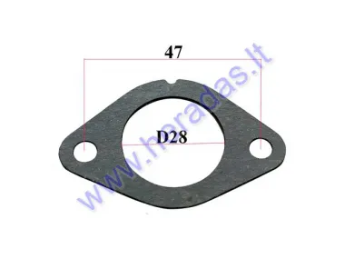 paper gasket carburetor manifold D28 for ATV quad bike 50-125cc