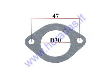 Paper carburetor gasket D30 for ATV Quad Motorcycle 50-125cc