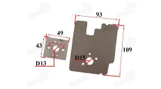 gasket for motorized bicycle 4T 53cc 144F-1G