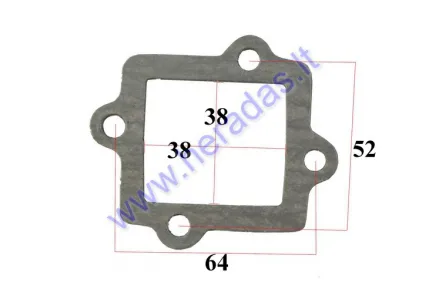 Gasket for valve, diaphragm for scooter 2T Zipp, Keeway