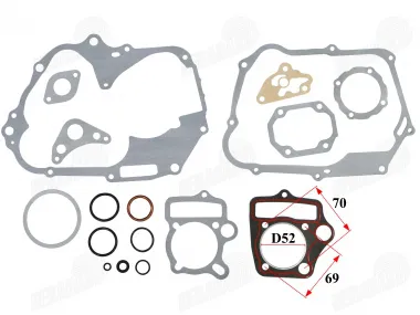 Gaskets of engine for quad bike 110cc D52
