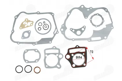 ENGINE GASKET SET FOR ATV QUAD BIKE 125cc D54 CYLINDER ENGINE TYPE 154FMI manual gearbox