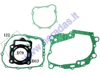 Engine gasket set for ATV quad bike water-cooled 250cc