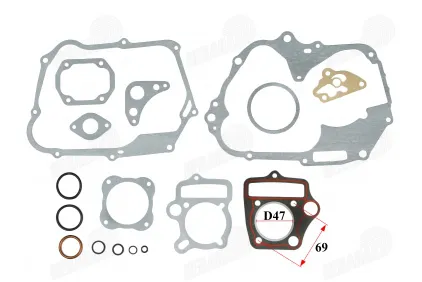Engine gasket set for moped 70cc D47 XT50, KIng, Joly