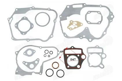 Tarpinės variklio mopedo, motociklo 70cc 90cc D47 139FMB tinka QWMOTO BULL 90 CC QWMOT90