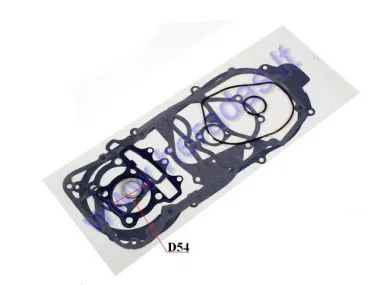Engine gasket set for scooter 125cc 4-stroke GY6 D54
