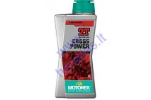 Motor oil for 2-stroke motorcycle engines MOTOREX CROSS POWER 1 litre