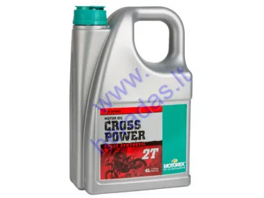 Tepalas dvitakčiams motociklų varikliams MOTOREX CROSS POWER 2T 4litrai