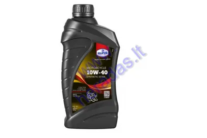 MOTOR OIL FOR 4-STROKE MOTORCYCLE ENGINES Eurol Motorcycle 10w40 API SG, JASO MA/MA2 1l Synthetic Ester