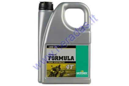 Tepalas keturtakčiams motociklų varikliams MOTOREX FORMULA 4T 10W40 4litrai