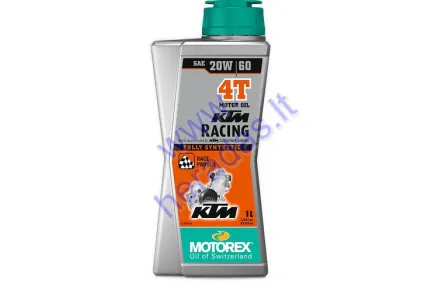 Tepalas keturtakčiams motociklų varikliams MOTOREX KTM RACING 20W60 1litras
