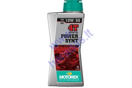 Tepalas keturtakčiams motociklų varikliams MOTOREX POWER SYNT 10W50 1litras