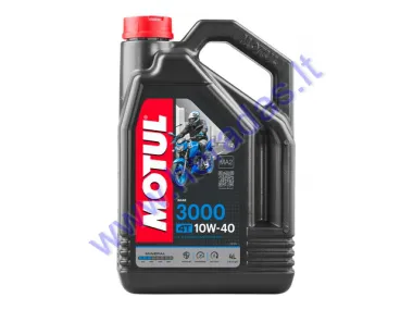 TEPALAS KETURTAKČIAMS MOTOCIKLŲ VARIKLIAMS MOTUL 3000 10W40 4L