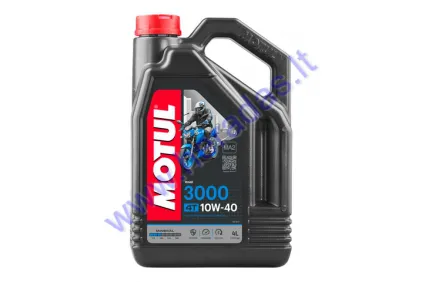 TEPALAS KETURTAKČIAMS MOTOCIKLŲ VARIKLIAMS MOTUL 3000 10W40 4L