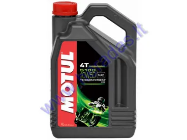 MOTOR OIL FOR 4-STROKE MOTORCYCLE ENGINES MOTUL 5100 10W50 4L