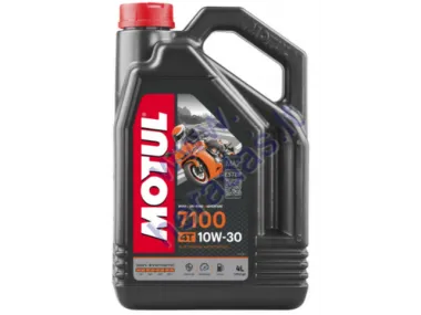 TEPALAS KETURTAKČIAMS MOTOCIKLŲ VARIKLIAMS MOTUL 7100 10W30 4L