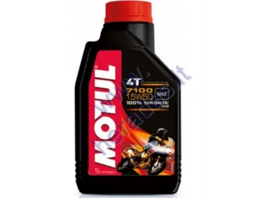 TEPALAS KETURTAKČIAMS MOTOCIKLŲ VARIKLIAMS MOTUL 7100 15W50 1l