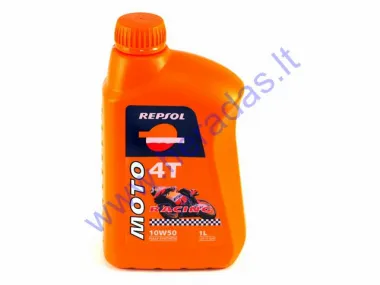 Tepalas keturtakčiams motociklų varikliams REPSOL RACING 10W50 1 litras