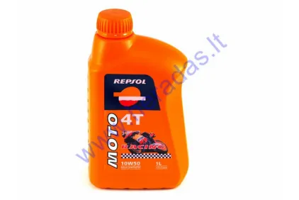 Tepalas keturtakčiams motociklų varikliams REPSOL RACING 10W50 1 litras