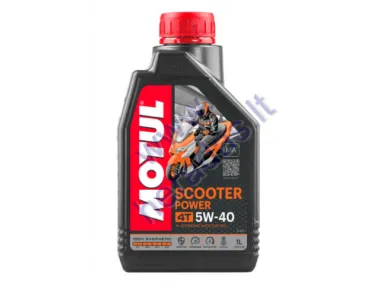 TEPALAS KETURTAKČIAMS VARIKLIAMS MOTUL SCOOTER POWER 5W40 4T 1L