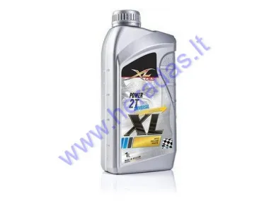 Tepalas mineralinis dvitakčiams varikliams POWER 2T universalus XL 1litras API TC ISO-L-EGB JASO FB