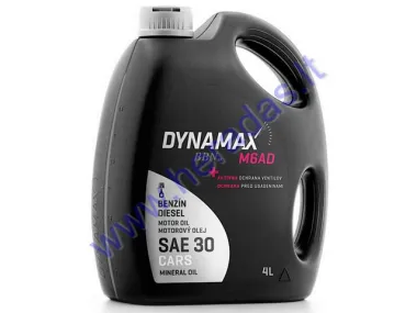 Tepalas mineralinis DYNAMAX M6AD SAE30 4 Litrai API SC/CB