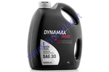Tepalas mineralinis DYNAMAX M6AD SAE30 4 Litrai API SC/CB