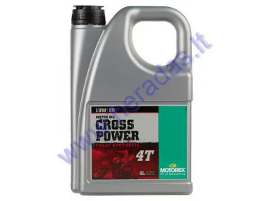 Tepalas MOTOREX CROSS POWER 4T 10W-50 4ltr.