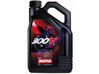 Tepalas MOTUL 300V 15W50 4T FL 4l