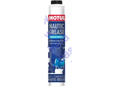 Tepalas plastinis Motul Nautic grease 400g Skirtas sutepti ir apsaugoti mechanines dalis nuo korozijos ir dėvėjimosi vandens aplinkoje NLGI2 -30/+120 Kalci