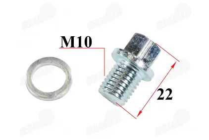 Oil drain plug for motorized bicycle 4T 53cc 144F-1