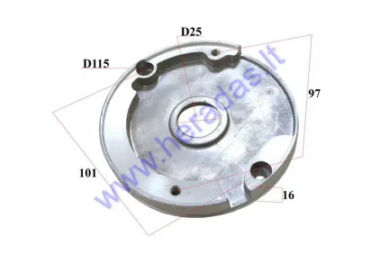 Oil seal container, plate, crankcase cover for motorcycle 150cc Lifan LF150