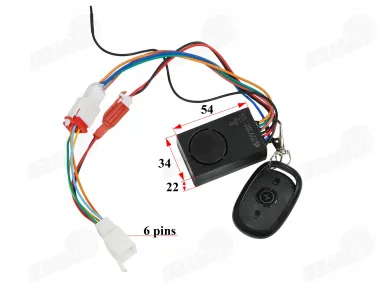 Alarm system for tricycle fits Praktik1, A6