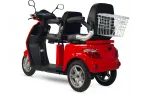 Triratis DVIVIETIS elektrinis motoroleris, vežimėlis, skuteris Electron MS04 1000W 60V 30AH Grafeno baterija