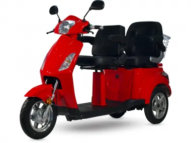 Triratis DVIVIETIS elektrinis motoroleris, vežimėlis, skuteris Electron MS04 1000W 60V 30AH Grafeno baterija