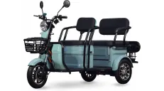 Triratis DVIVIETIS elektrinis motoroleris, vežimėlis, skuteris PRAKTIK2 1000W 72V 20AH