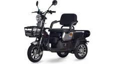 Triratis elektrinis motoroleris, vežimėlis, skuteris  A6 60V 20AH 800Wat PRAKTIK1 dideli 10 colių ratai