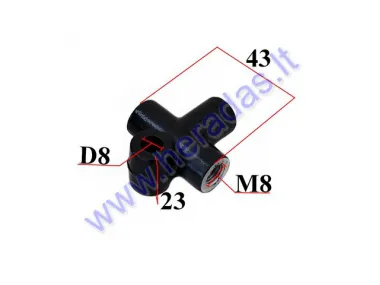 Three-prong brake coupling for electric scooter ROBO