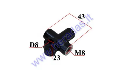 Three-prong brake coupling for electric scooter ROBO