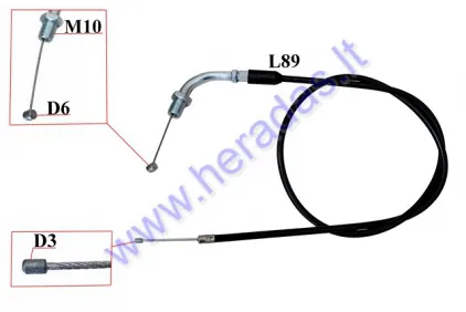 Trosas akseleratoriaus 110-125CC L89 motociklo Cross 110 Cross 125 Apollo 50 Romet Arkus Mini Cross 110