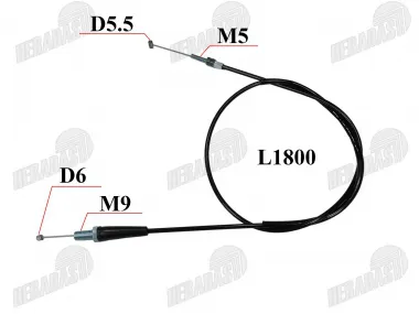 Trosas akseleratoriaus keturračio ATV BASHAN BS250S-5 ROMET250 118cm