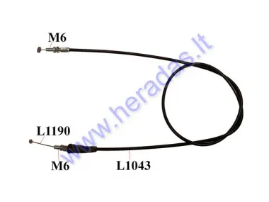 Throttle cable for quad bike ATV BASHAN BS250S BS200 113cm