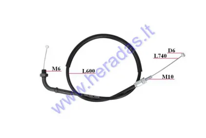 Trosas akseleratoriaus L74 L60 motociklo HONDA CBR 600 2001-2005
