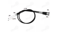 Throttle cable of motorcycle, quad bike L740  HUSABERG FE, HUSQVARNA FC, FE, KTM EXC, EXC-F, EXC-R, SX-F, XC-FXCF-W, XCR-W, XC-W 250-530 2005-2017