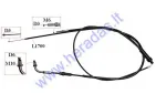 THROTTLE CABLE FOR SCOOTER 2T L170cm