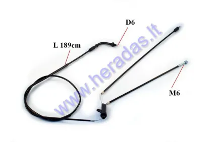 Throttle cable for scooter 2T L1880MM 1PE40, Minarelli Horizontal