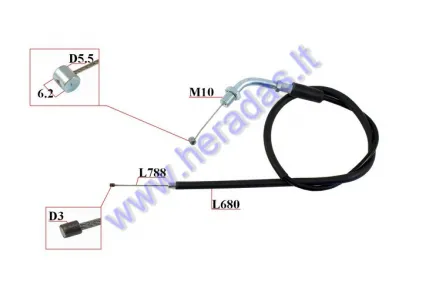 THROTTLE CABLE FOR SCOOTER Keeway Leone RK50 L80