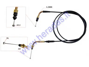 Throttle cable for scooter 50-125cc L2000mm
